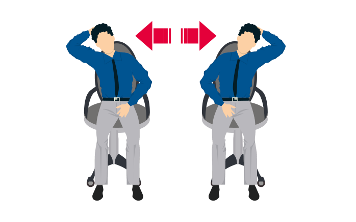 &Uuml;bung zur Dehnung der Schulter- und Nackenmuskulatur